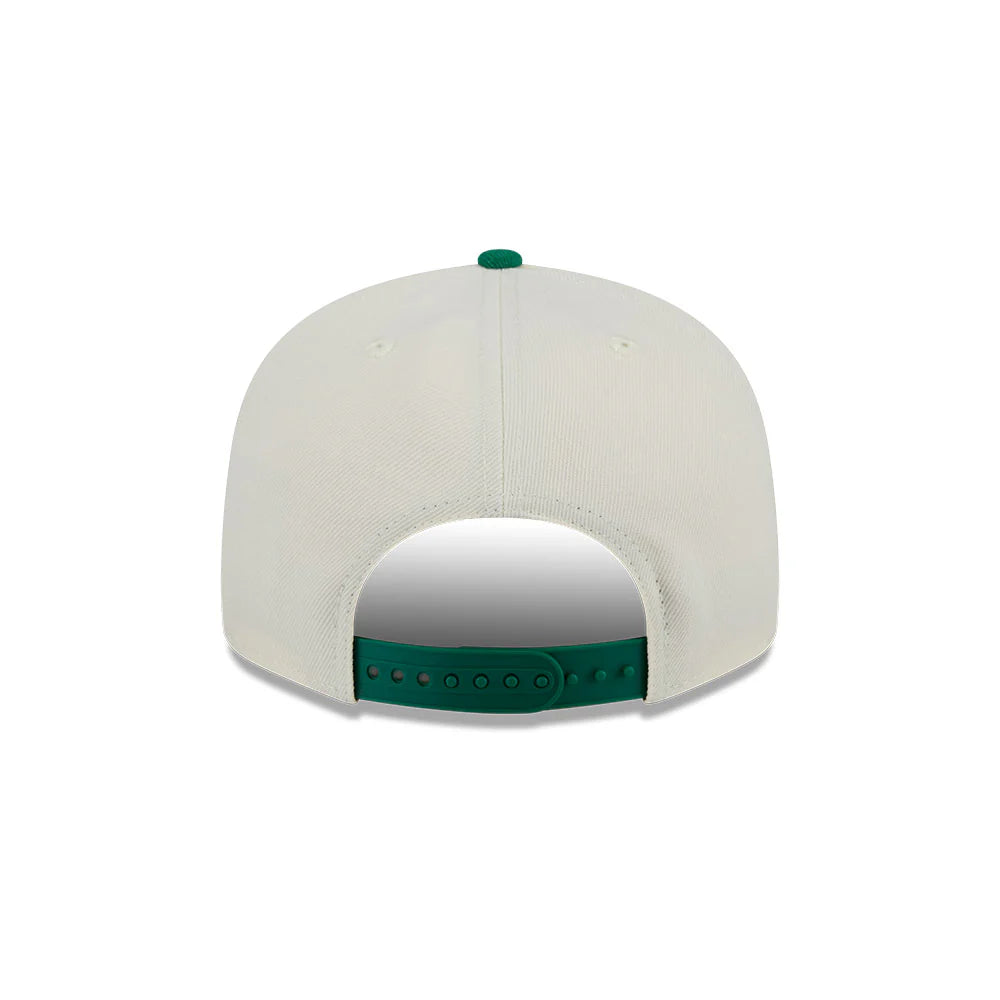 Boston Celtics Hat - Script Chrome White OTC 2-Tone NBA 9Fifty Snapback Cap - New Era